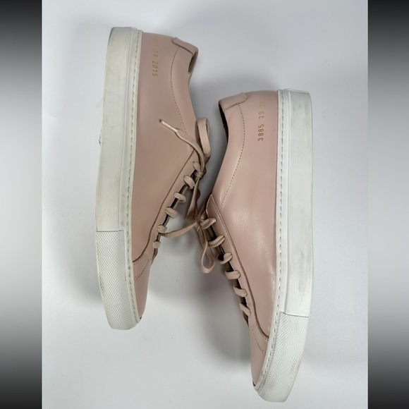 Woman By Common Projects Leather Sneakers in Blush Pink Made in Italy EU 39/US 9 - Picture 12 of 16